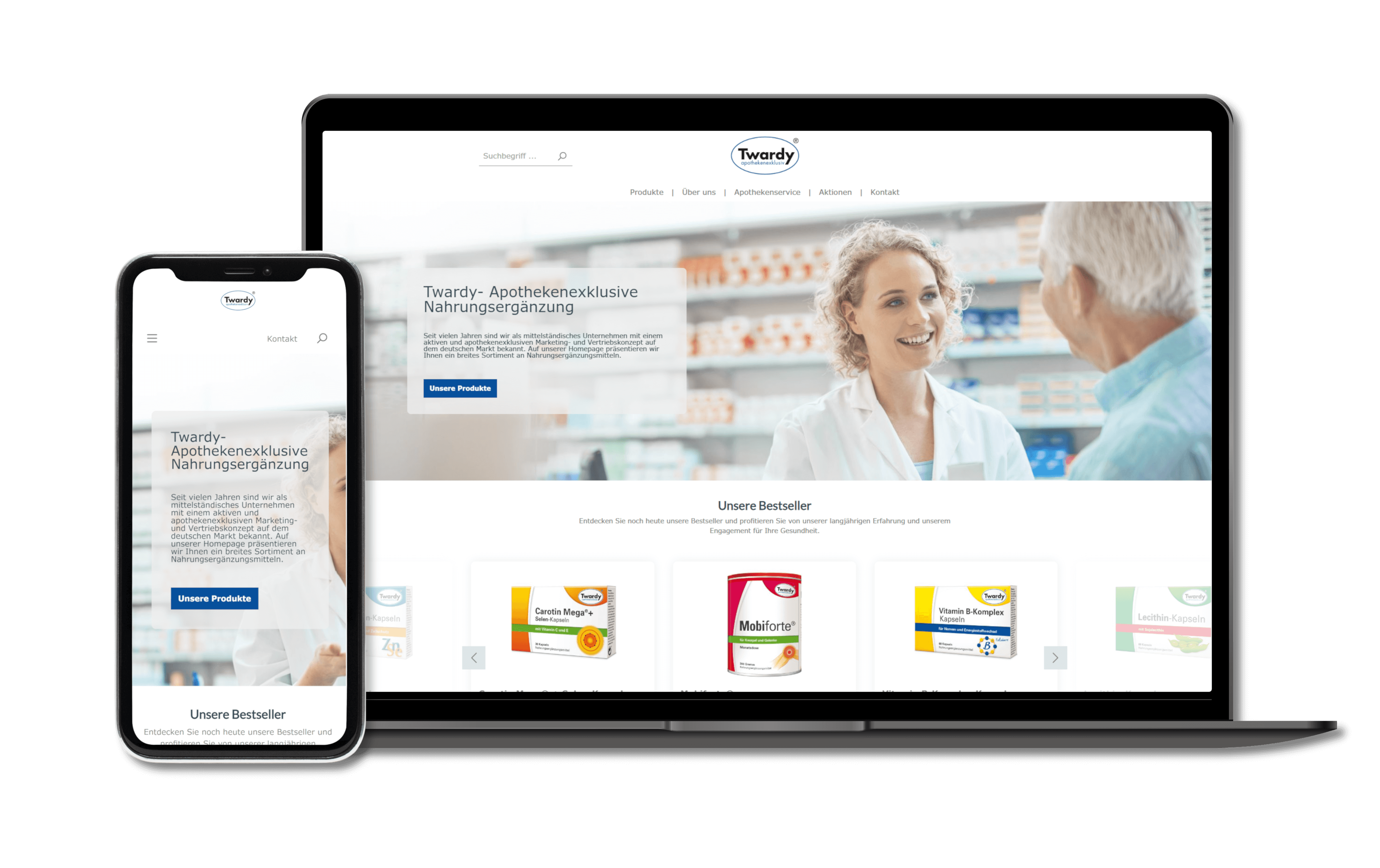 iMi digital unterstützt Twardy als Shopware-Kunde bei der Umsetzung und Pflege eines modernen Onlineshops für apothekenexklusive Nahrungsergänzungsmittel.