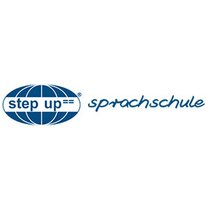 Logo Step up Sprachschule - Kundenreferenz Hochschulmarketing Agentur iMi digital